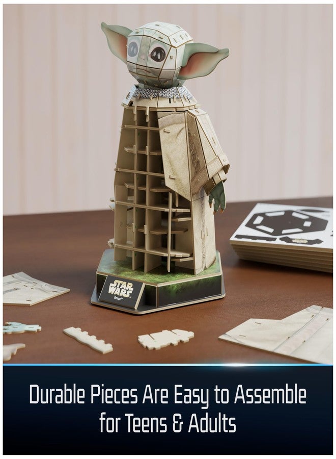 4D Build, Star Wars Grogu 3D Model Kit, Star Wars Collectibles & Desk Decor, Adult Puzzle, Building Toys, 103 Pieces, 3D Puzzles, Gift Ideas for Ages 12 & Up - Image 4